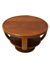 Mid-Century Modern Two-Tier Side Table In the style of Paul Frankl, 1950s